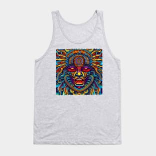 New World Gods (27) - Mesoamerican Inspired Psychedelic Art Tank Top